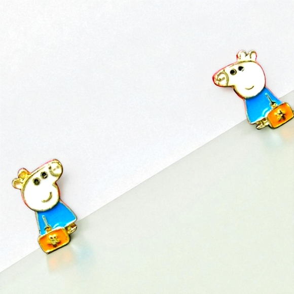 2 pairs of adorable Peppa pig earrings - Picture 8 of 11